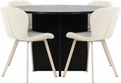  Étkezőgarnitúra Dallas 4762 (Fekete)