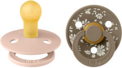 BIBS játszócumi - X Liberty Colour natúr kaucsuk 0-6 hó capel púderrózsaszín 2 db - vital24