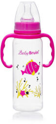 Baby Bruin BB 240 ml PP fogantyús cumisüveg rózsaszín