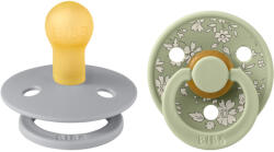 BIBS játszócumi - X Liberty Colour natúr kaucsuk 0-6 hó capel zsálya 2 db - vital24