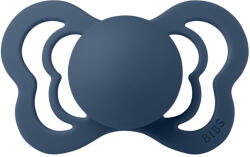 BIBS játszócumi - Couture natúr kaucsuk 0-6 hó acélkék 1 db tasakban - vital24