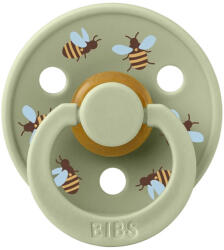 BIBS játszócumi - Studio Méhecskék Colour natúr kaucsuk 18-36 hó zsálya 1db tasakban - vital24