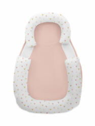 KikkaBoo babapozicionáló memóriahabos hypoallergén legurulás gátlós 60x40x8cm Rózsaszín szívecskék