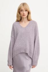 BOSS Orange pulóver gyapjúkeverékből - lila L