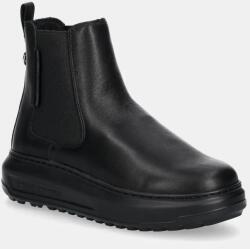 Karl Lagerfeld bőr bokacsizma KAPRI LUG - fekete Női 36