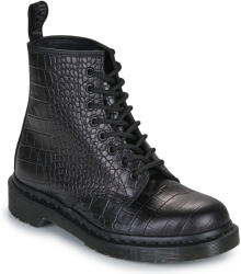 Dr. Martens Ghete Femei 1460 Croco 8 Eye Boot Black New Vibrance Croco Dr. Martens Negru 37