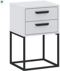 INTERMEBLE Éjjeliszekrény 2 Fiókkal Fehér Színben CADRO NR9 40 cm