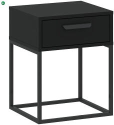 INTERMEBLE Éjjeliszekrény Fekete Színben CADRO NR3 40 cm