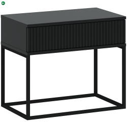 INTERMEBLE Éjjeliszekrény Fekete Színben CADRO NR2 60 cm PUSH