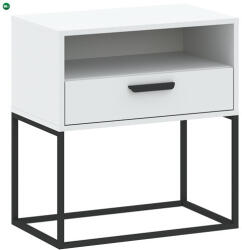 INTERMEBLE Éjjeliszekrény Fiókkal Fehér Színben CADRO NR4 60 cm