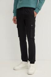Calvin Klein nadrág férfi, fekete, cargo, J30J326438 - fekete 31