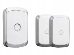 Spreest Vezeték Nélküli Kapucsengő Elemes Kapuhoz Vízálló 2 Gombos (A20 Biały 2T1R)