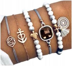 Karkötő szett 5 db horgony teknős boho (X79)