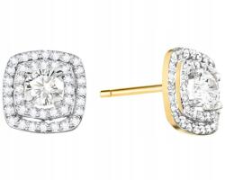 ZŁOCISTO Arany fülbevaló Gyémántokkal 585 (biżuteria na urodziny imieniny rocznicę)