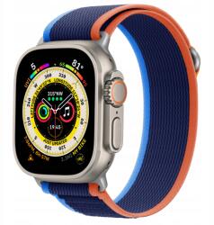 Cubenest Szíj Apple Watch-hoz, Trail kivitel, kék-narancs (B02N4L01)