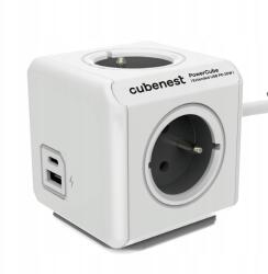 Hosszabbító kábel Cubenest PowerCube Extended Usb A+c Pd 20 W 1, 5m Szürke (PC420GY)