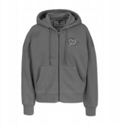 Pitbull Manzanita Heart kapucnis cipzáras pulóver, szürke, mosott M (185001161001)
