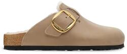 Birkenstock velúr papucs Arizona Big Buckle Shearling bézs, 1030444 - bézs Női 40