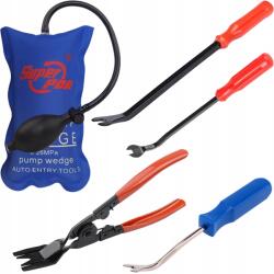 Super PDR Nagy Szerszámkészlet Csípőfogók Feszegetővajak Kárpitrögzítők Szétszereléséhez Széthúzó (szczypce-łomy-do-demontażu-spinek-auta120-pro)