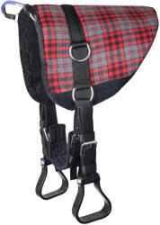 WALDHAUSEN Nyereg nélküli lópadló Waldhausen Bare-Back-Pad SHT szürke|vörös