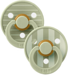 BIBS játszócumi - Studio PIN Colour natúr kaucsuk 6-18 hó zsálya mix 2 db - vitalcafe