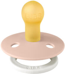 BIBS játszócumi - Colour natúr kaucsuk éjszakai 0-6 hó púderrózsaszín 1 db tasakban - vitalcafe