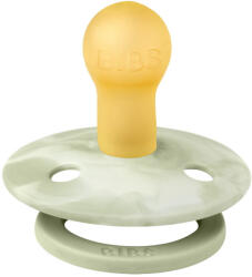 BIBS játszócumi - Tie Dye natúr kaucsuk 0-6 hó zsálya és krémfehér 2 db - vitalcafe