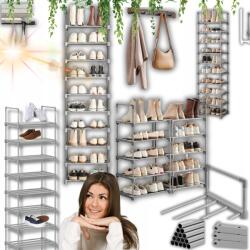  Könyvespolc Szekrény Cipőspolc Rendszerező Fém Összecsukható Állvány Strapabíró! (Regał Stojak Metalowy Na Buty)