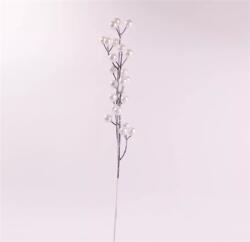  Dekoráció betűző bogyós ág polyfoam 49cm gyöngyház fehér
