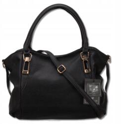 Bad&Bags Női kézitáska Bad&bags Bőr Fekete Válltáska Tágas Táska (BAD&BAGS Torebka na ramię czarna A4 damska)