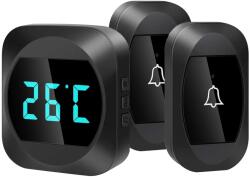 Spreest Vezeték Nélküli Elemes Csengő Ajtóhoz Külső Hőmérséklet (Dzwonek bezprzewodowy do drzwi)