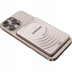 CubeNest Mágneses, vezeték nélküli Magsafe SlimDual powerbank 5000 mAh, arany (S1B3DGD)