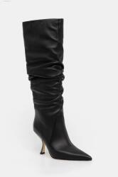 MICHAEL Michael Kors bőr csizma Luna fekete, női, tűsarkú, 40F4LUHB5L. 001 - fekete Női 39