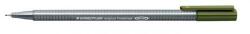 STAEDTLER Tűfilc, 0, 3 mm, STAEDTLER Triplus 334, olivazöld - officeland