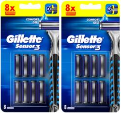 Gillette Sensor3 cserélhető pengék borotvához, 16 db (7702018603862)