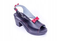 Marcus retro fa klumpa, fekete bőr, Marcus (dam-88)