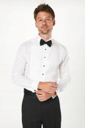 Burton Fehér Hosszú Ujjú Ing Texturált Eleje Klasszikus Burton XXL