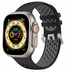 Cubenest Sport Szíj Apple Watch-hoz, fekete-szürke (B01R1L01)