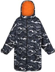 Regatta Gyermek vízálló kabát 9 - 11 ÉVES fekete|narancssárga