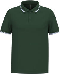 Kariban Kontrasztos csíkkal ellátott póló Kariban fehér|zöld