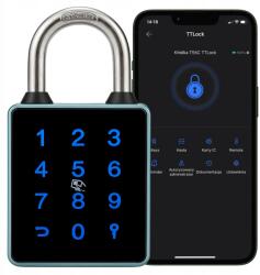 Spreest Kód Lakat Edzőterem Kód Kerékpár Bőrönd Vízálló Ttlock Alkalmazás (Kłódka T55C TTLock)