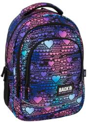 DERFORM BackUp ergonomikus iskolatáska, hátizsák - Blue Heart (PLB7X18) - gigajatek