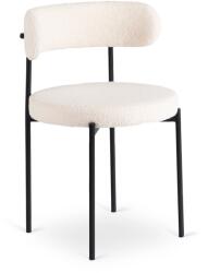 Klubfotel Étkezőszék TULSA krémszínű boucle szövet