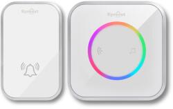 Spreest Vezeték Nélküli Kapucsengő Elemes Vízálló Kültéri Led (Dzwonek bezprzewodowy M488-WS 1T1R Biały)