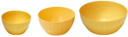 Tescoma DELÍCIA műanyag tálak, 3 db-os szett, sárga (630364-12)