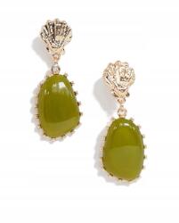 Asos Fülbevaló Fém Kagyló & Resin Drop