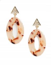  South Beach Ovalne Resin Fülbevaló