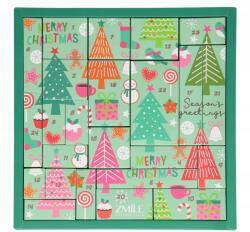  Zmile Adventi Naptár Kozmetikumokkal, Puzzle, Pinetrees (Książkowy Świąteczny Do Makijażu 2024)