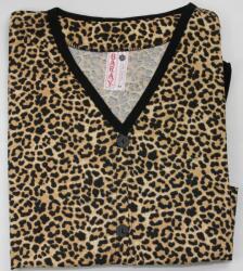  Háztartási ruha rövid ujjú fürdőköpeny gombok Nagy plus size 6XL (100 wzór 7)