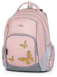 KARTON P+P pillangós ergonomikus iskolatáska hátizsák - Butterfly gold (8-47224)